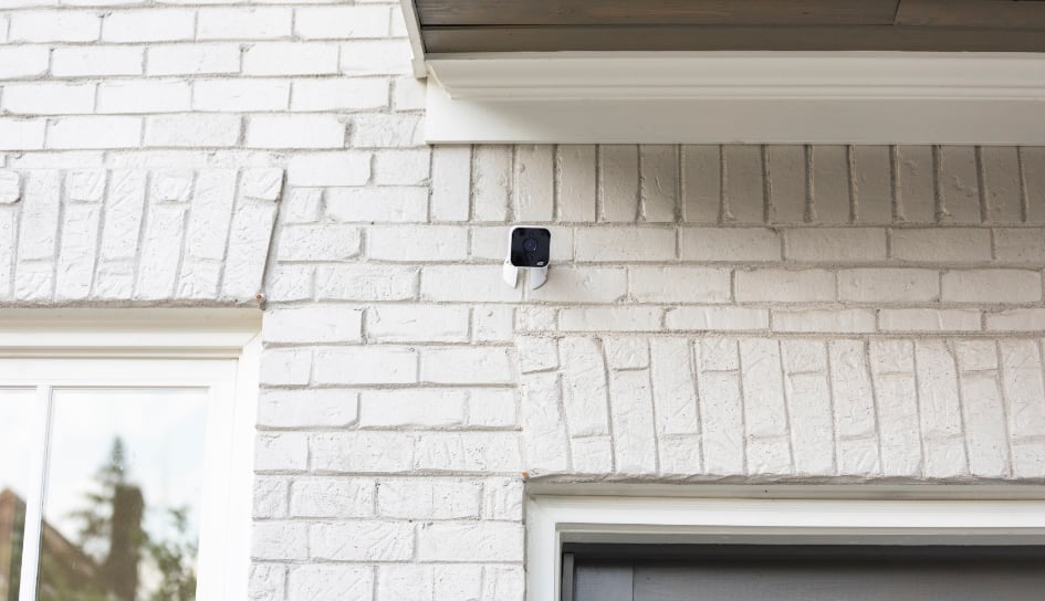 ADT outdoor camera on a Albuquerque home